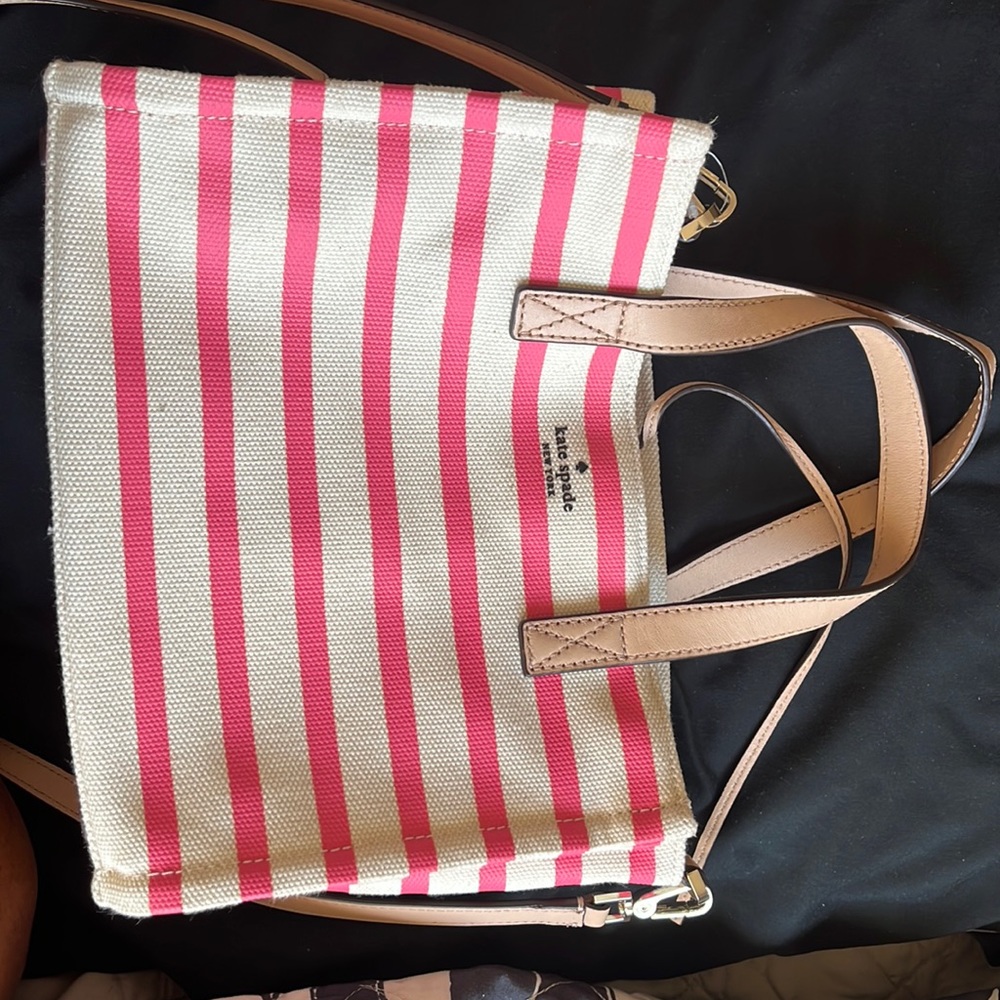Pink & Cream Kate Spade mini tote